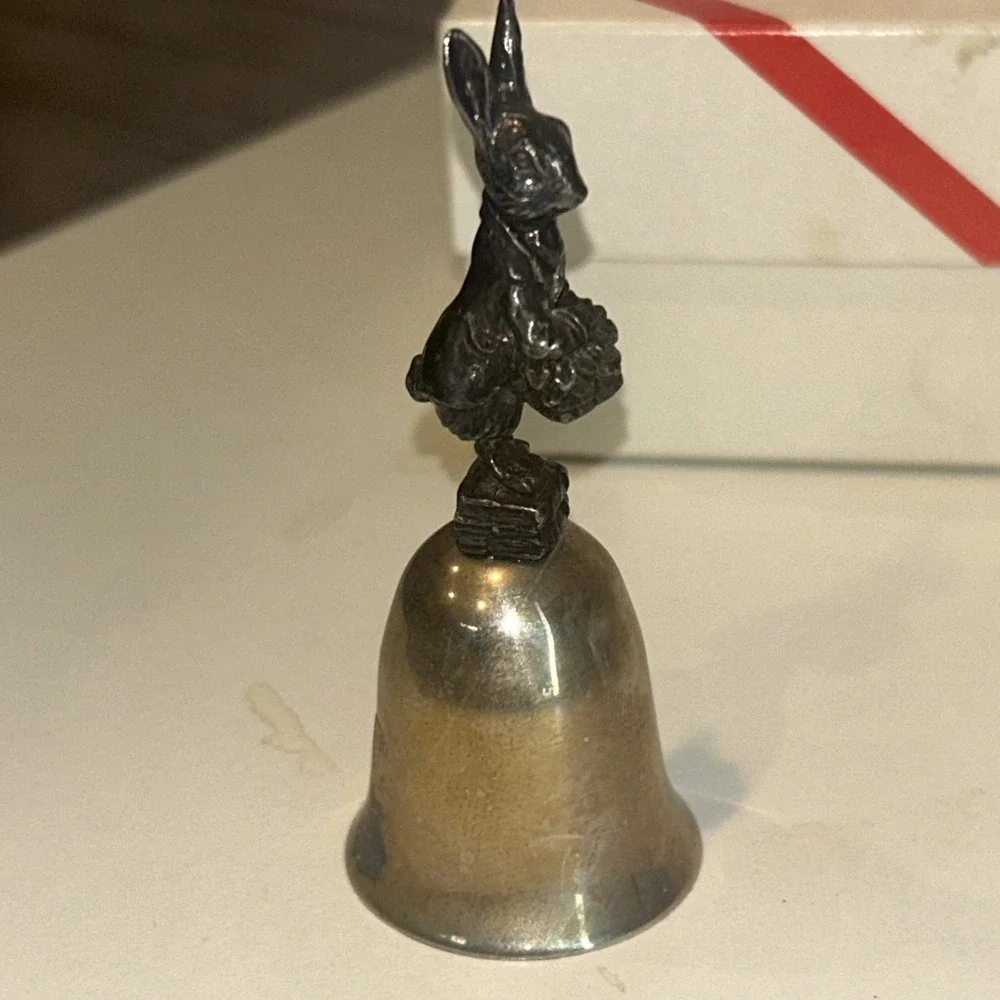 Beatrix‎ Potter Peter Rabbit New England Collectors Society Silver Plated Bell